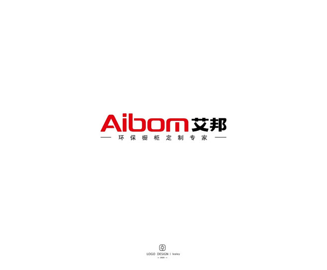 学LOGO艾邦橱柜橱柜logo中英文构成现代logo