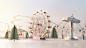 Nespresso Holiday Joy : For Nespresso's latest Holiday campaign, we designed and created a miniature fairground, complete with a coffee capsule ferris wheel, coffee cup carousel and an intricate machine maze. After we designed and built almost all of the 