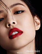 #jennie solo#JENNIE &《MarieClaire》韩版封面，这位“人间香奈儿”的烈焰红唇，有点迷人！ ​​​​