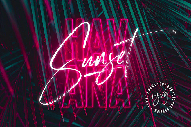 Havana Sunset Font D...