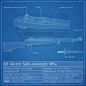 M1 Garand Blueprint by graphicamechanica