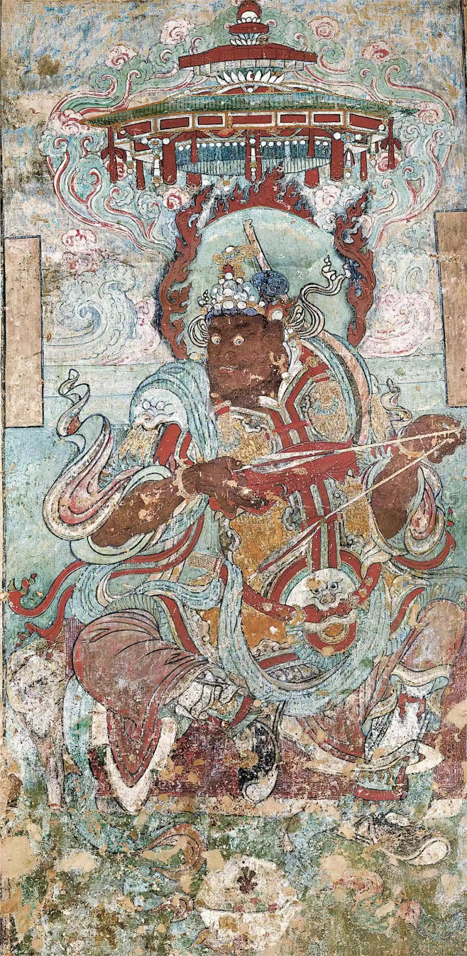 应县木塔中的壁画