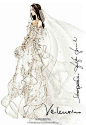 分享一组逼真漂亮的婚纱礼服手稿~@北坤人素材