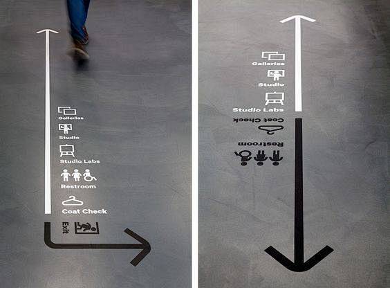 地面导视设计 : 地面导视设计