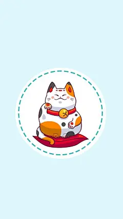 招财猫壁纸 无水印 ​​​​