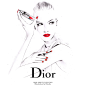 时尚插画师 -饭煮豪Ricoho 笔下美腻的Dior女郎！