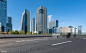 城市道路與現代建築 - 免版稅中國圖庫照片