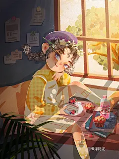 插画-手绘人物 头像@喵呜丸子收集_花瓣 生活中的小美好系列【一】-UICN用户体验设计平台_4058121547.jpg