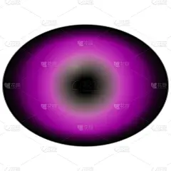 孤立的动物的眼睛。粉红色紫色的虹膜围绕椭圆形瞳孔