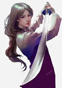 女刀客 页面网页 平面电商 创意素材