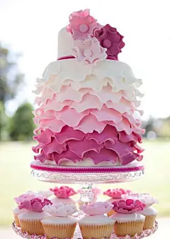 美食_烘培_糕点_甜点_甜品_插图_壁纸_点心_美图_下午茶_渐变色蛋糕