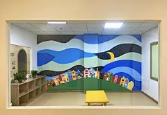 这组幼儿机构的墙绘图！超级好看有没有！！！