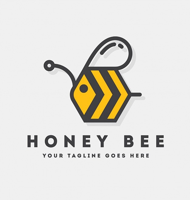 蜜蜂logo标志矢量图素材