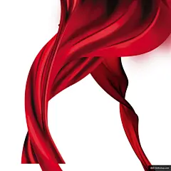 红飘带素材模板免扣png