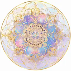 逸彩幻梦万花镜吧唧徽章背景底图素材6P - 小红书