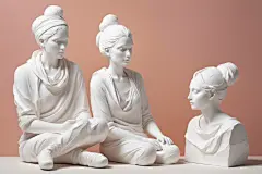 雕塑艺术石膏雕塑模型图片