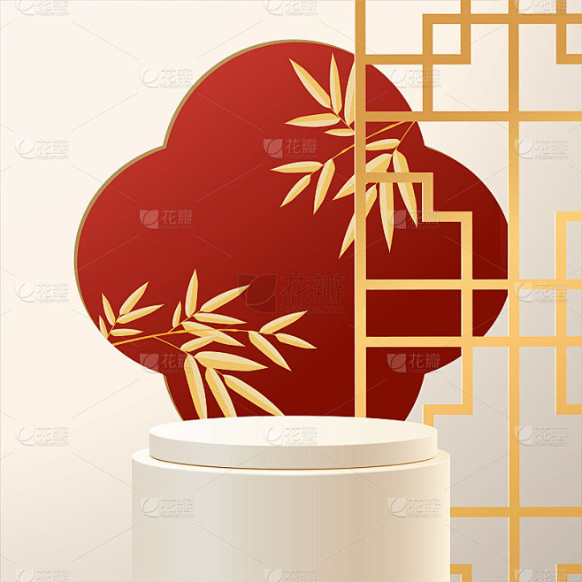 抽象最小的模拟场景。展示产品展示平台。舞...