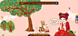 浪漫“树”屋！日本Applino洗发水酷站！很漂亮的横向滚动卡通HTML5网站设计。酷站截图欣赏-编号：48965