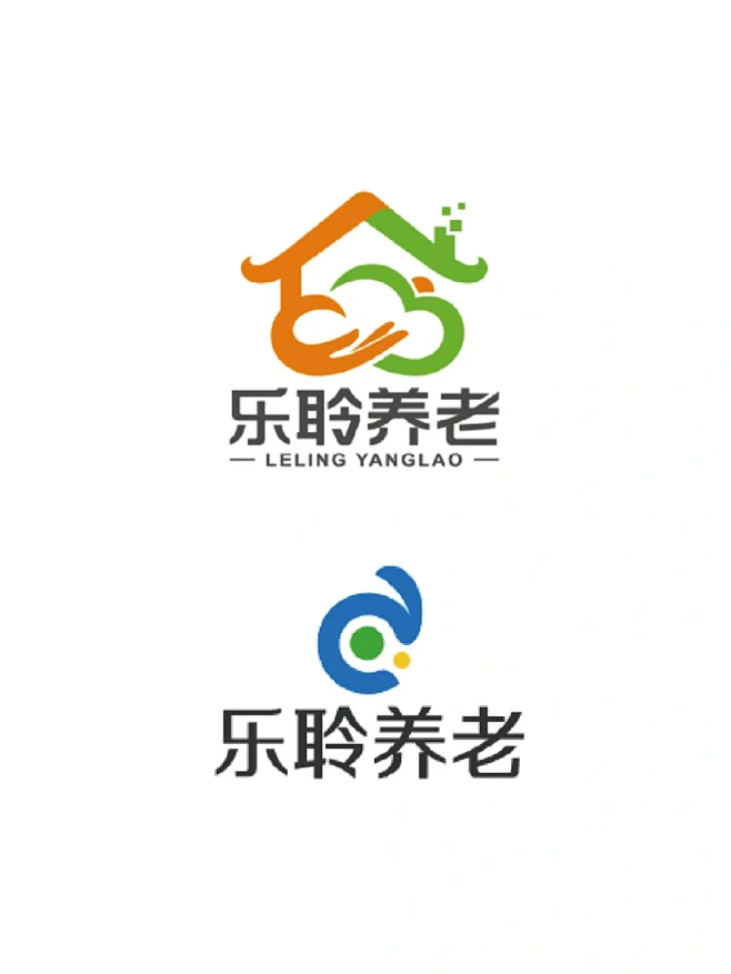 养老商标标志logo设计-花瓣网