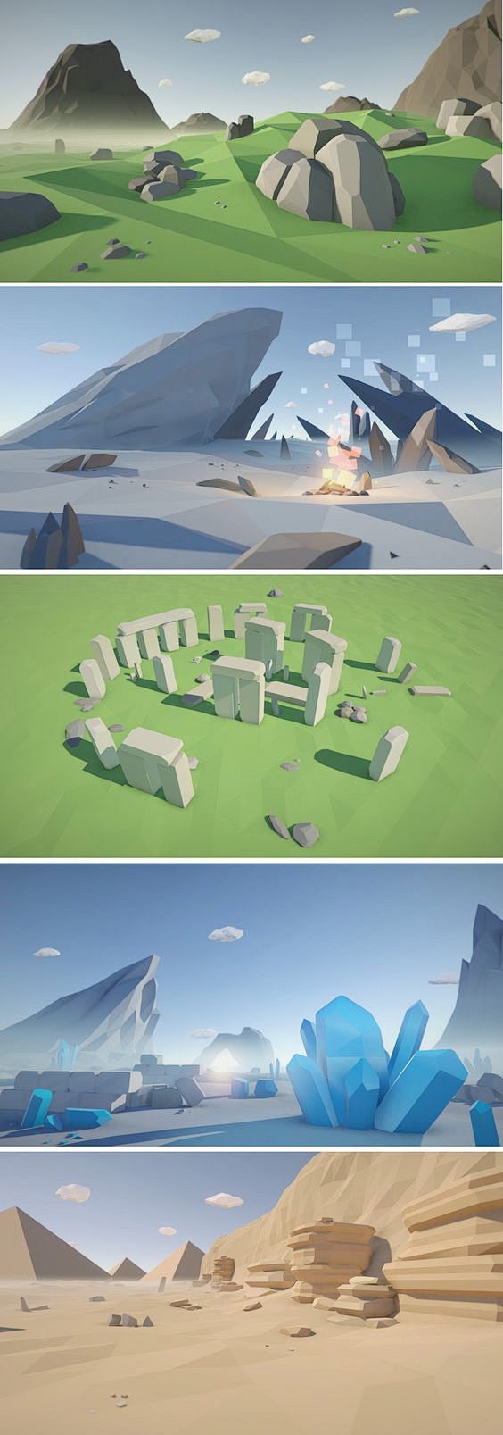 Low Poly Rocks Pack ...