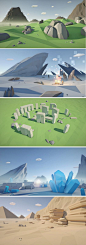 Low Poly Rocks Pack This package contains a huge variety of different rocks ready to use for your game levels. Just drag and drop prefabs to your scene and achieve beautiful results in no time. PC & mobile friendly.
