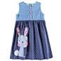 Girls party dresses nova kids jeans clothes fashion rabbit baby girls frocks summer hot sell girls dresses children's wear dress-in Dresses from Mother & Kids on Aliexpress.com | Alibaba Group