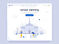 School Opening web design ui illustration