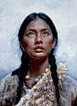艾轩（艾青之子）西藏风情油画
