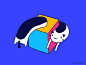 Dribbble - GIF: Cat Twist by Cindy Suen