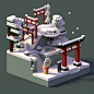 Pixel Tradtion : illustrated with Magicavoxel