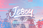 Jeboy Typeface : JeboyScript Typeface created by Aaron Amar