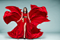 Woman in red fluttering dress by Svetlana Radayeva on 500px