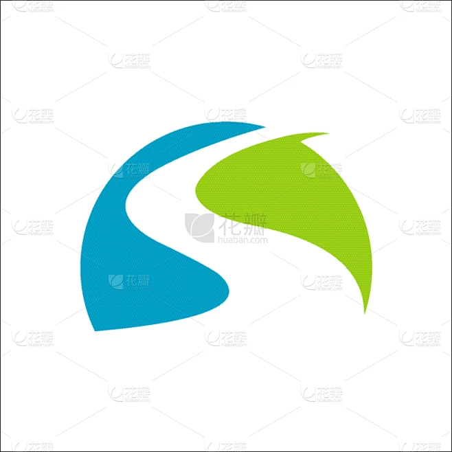 river logo design template素材-花瓣网