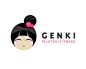 Genki pilates + fitness | #cartoon logo design inspiration