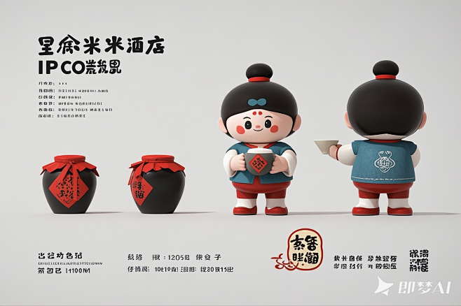 灵山县星象米酒坊 IP 吉祥物设计要求：...