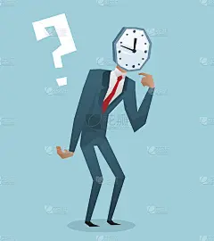 商人看头矢量插图