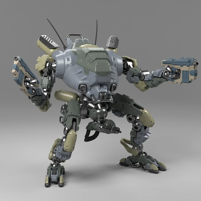 Age Of Mecha - Heavy Mech complete set, Michael Herm-花瓣网