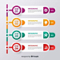 其中包括图片：Free Vector | Abstract infographic steps design