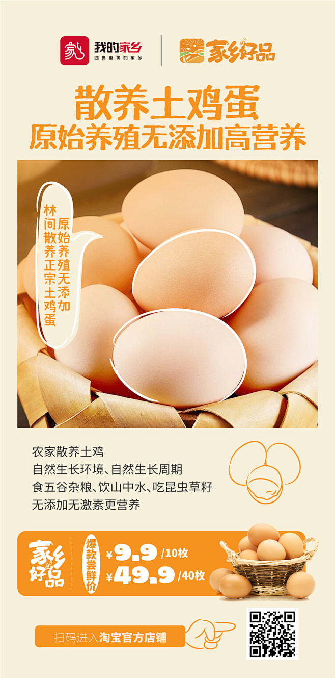 家乡好品产品海报-土鸡蛋1