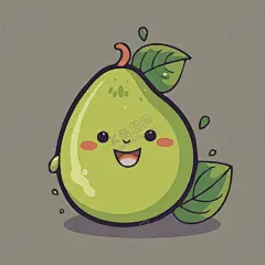 梨水果手绘矢量插画 【酷图网】梨,水果,植物,食物,手绘,插图,矢量,涂鸦,卡通,插画,简笔画,儿童插画,logo,图标,图形,元素,图样,形状