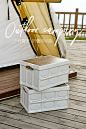 户外露营箱子野营整理箱车载后备箱置物箱木盖储物箱可折叠收纳箱-tmall.com天猫