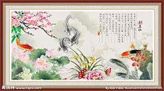 莲年有鱼 爱莲说 荷花 鲤鱼 鸳鸯 鸳鸯戏水 花鸟 鸟语花香 花香鸟语 装饰画 无框画 工笔画 电视墙 相框 画框 壁画 绘画艺术 书法 字画 竹简 工笔花鸟 国画 挂画 富贵牡丹 国色天香 中堂画 年画 源文件 浮雕装饰画 浮雕效果 工艺画 墙画 底纹 背景墙 文化艺术 图案 家装装饰画 时尚装饰画 花边 花纹 美术 绘画 手绘 十字绣 壁挂 花鸟画 风景 荷花鲤鱼图 我爱中国画