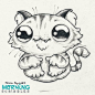 Artist Chris Ryniak - Hover Cat - cute art. Morning Scribbles. Cute art by Chris Ryniak Follow Chris Ryniak on facebook and Instagram. ;) http://chrisryniak.com/ https://www.facebook.com/pages/Chris-Ryniak/68169468627