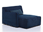 Upholstered fabric day bed with removable cover MORE 20 L / R More Collection By Gervasoni design Paola Navone : Download the catalogue and request prices of More 20 l / r By gervasoni, upholstered fabric day bed with removable cover design Paola Navone, 