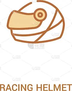 摩托车赛,计算机图标,概念,运动头盔,线条,极简构图,两个物体,轮廓,白色,收集