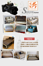沙发床可折叠实木客厅双人1.2米1.5米坐卧两用小户型多功能可变床-tmall.com天猫