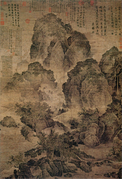 草堂话旧（采集到国画（北宋 范宽）