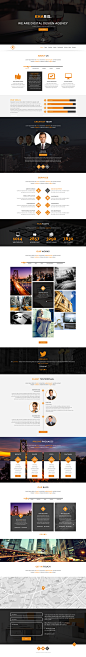 (Free PSD) Kharis - Onepage Web PSD : Kharis is a onepage multipurpose design, you can use this free psd for your works.