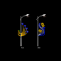 扬州世博光电LED凤凰灯杆造型亮化美化装饰，电话：15161869823.