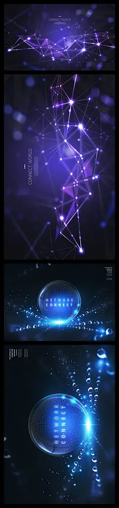 特效通用科技感蓝色粒子光效背景场景图片素材素材-花瓣网